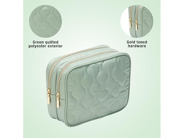 CONAIR Double Zip Toiletry Travel Bag Travel
