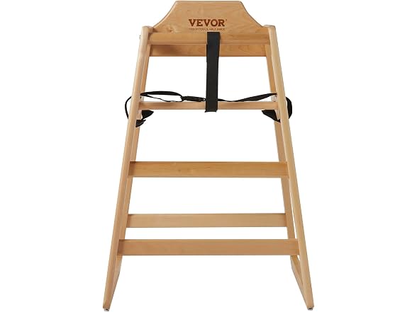 VEVOR Wooden High Chair for Babies &