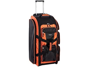 $24, Was $45, 46% Off! Travelers Club 30" Rolling Duffel Orange dealfomo