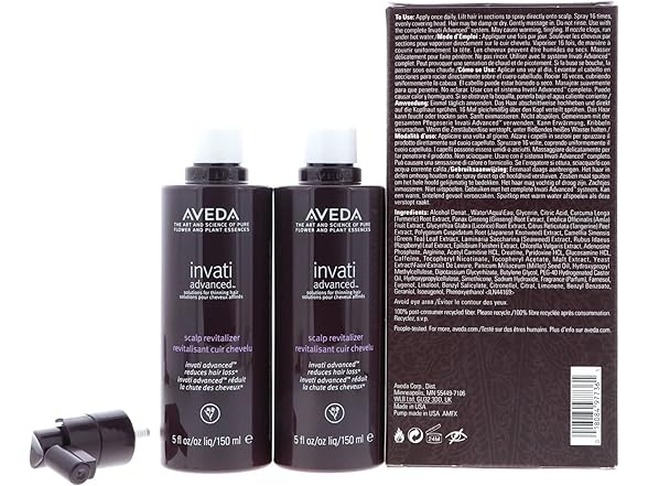 Aveda Invati Advanced Scalp Revitalizer Duo Pack Total of 10 oz