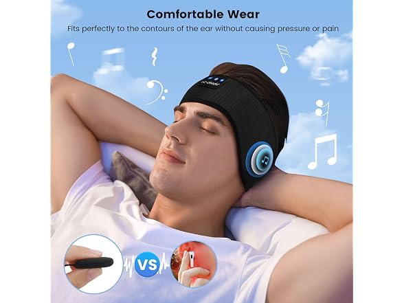 LC-dolida BT Headband Sleep Headphones