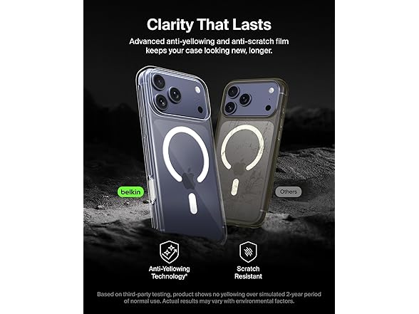 Belkin Belkin for iPhone 17 Pro Max Case, Clear