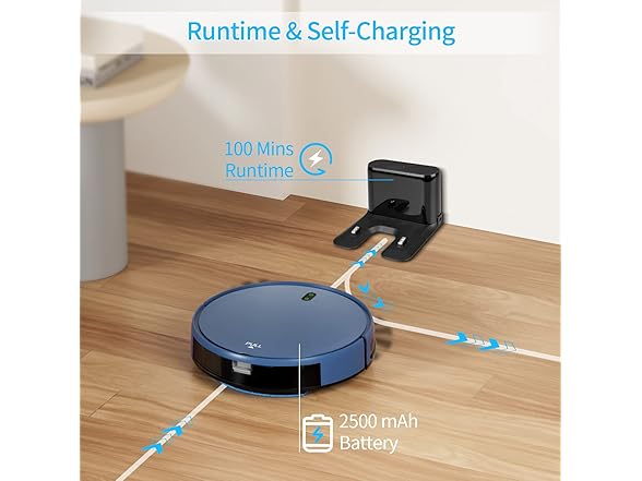 ZCWA W056 Robot Vacuum and (Open Box)