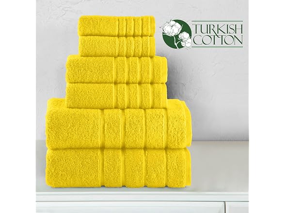 Elegant Comfort 4 Lines Viscose Stripe 6-Pc