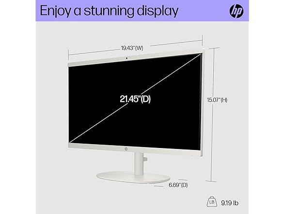 HP 22-DG0012 HP 22 INCH ALL-IN-ONE DESKTOP PC, FHD DIS