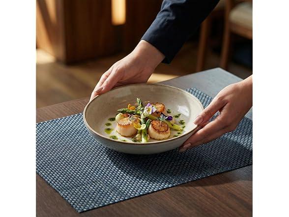 Restaurantware Amalfi 16 x 12 Inch Plastic Placemats Set Of 6 