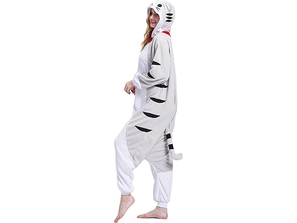 QUERITU CheeseCat Adult Onesie Pajamas
