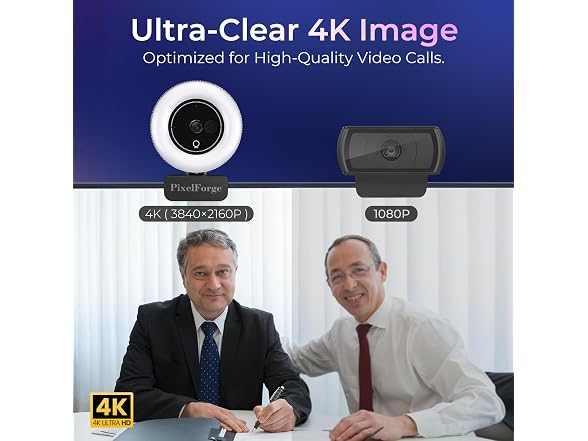 PixelForge 4K Webcam