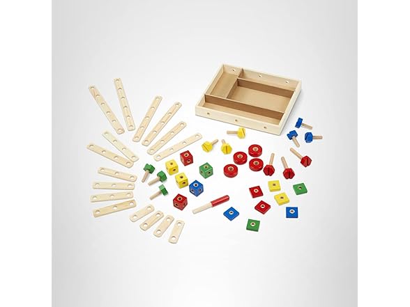 Melissa & Doug Wooden Construction Building Set