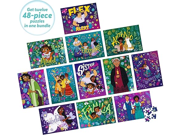 Spin Master Games, Disney Puzzles, Encanto 12-Pack