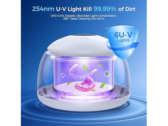 TEBAL Ultrasonic Retainer Cleaner
