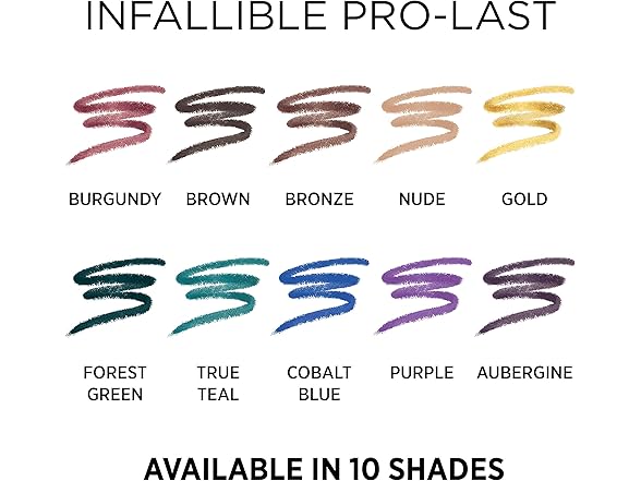 L'Oreal Pro-Last Pencil Eyeliner 4 Pack