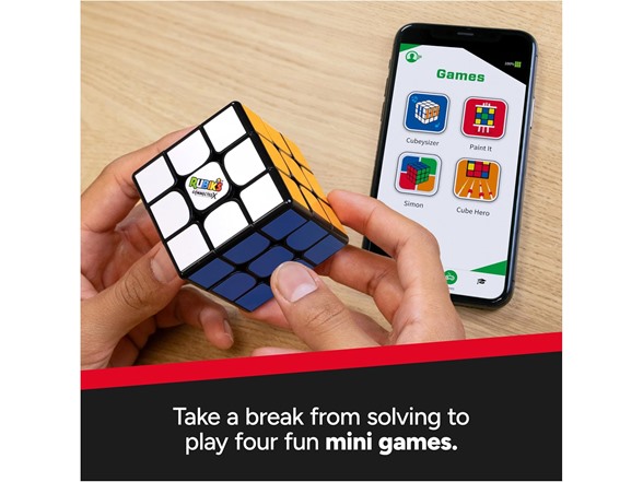 Rubik's ConnectedX Bluetooth Speed Cube 3x3 - Official Smart Cube With App For Beginners & Experts, Track Solves, Learn Tricks, Fidget Toy Puzzle