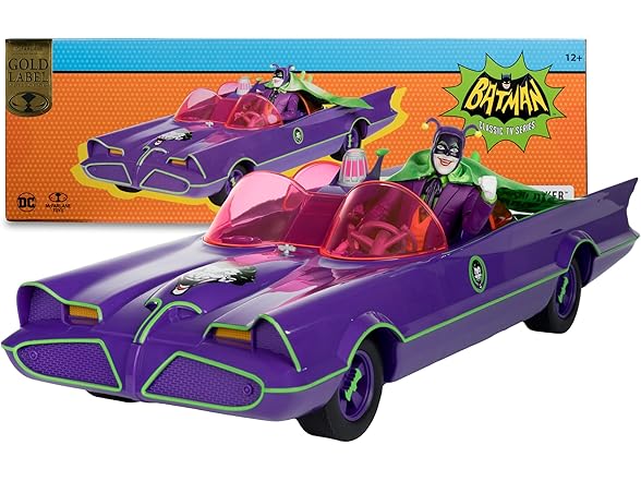 McFarlane Toys - DC Retro Batmobile & The Joker