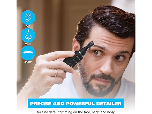 Wahl DualTech 2in1 Eyebrow/Nose Trimmer