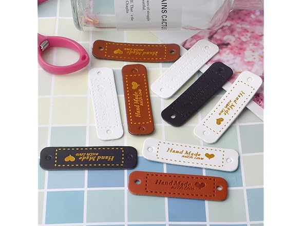 Jdesun 60 Pieces Handmade with Love Heart Tags