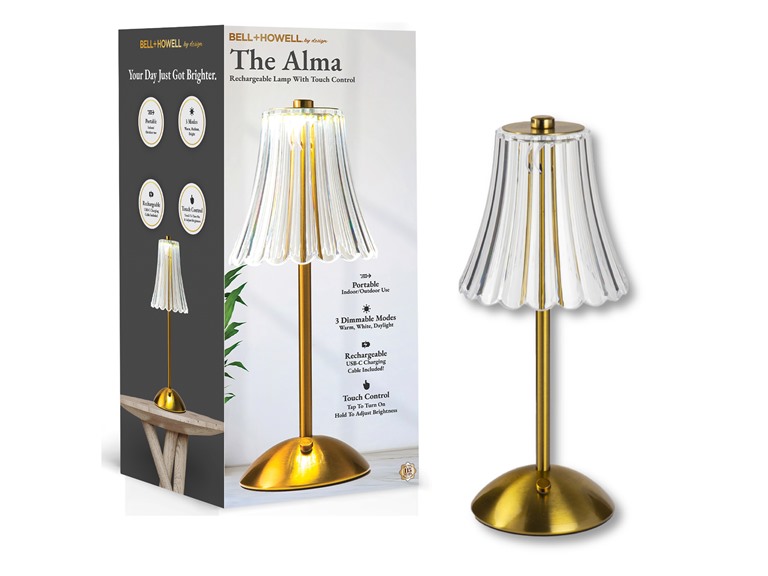 Bell+Howell NB-2899 1-Pack Alma Cordless Table Lamp The Alma