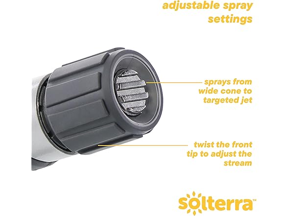 Solterra Solterra Adjustable Garden Hose Nozzle with Thumb