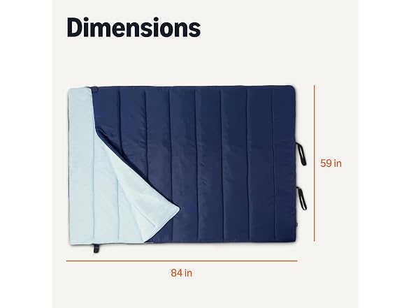 Amazon Basics 35F Double Sleeping Bag - Navy