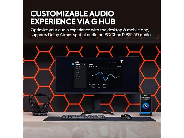 Logitech G Astro A50 X Wireless Headset and Base