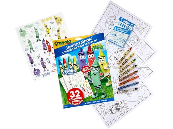 Crayola Retired Colors Coloring & Activity Set