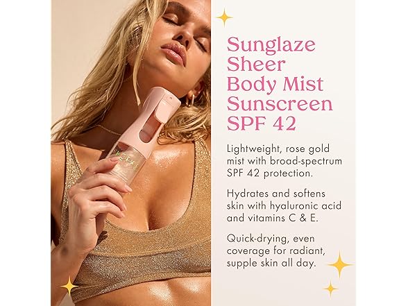 Kopari Rose Gold Sunglaze Sheer Body Mist