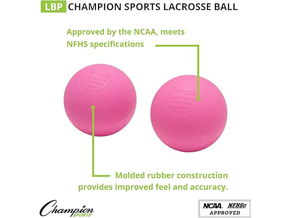 Champion Sports Lacrosse Balls 12 Pack