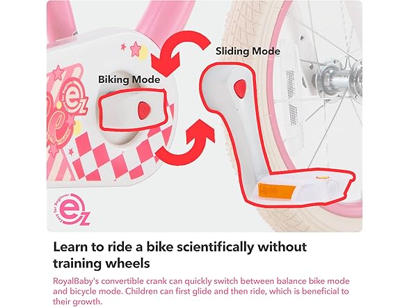 RoyalBaby Girls Belle EZ Bike Balance - Gallery 3