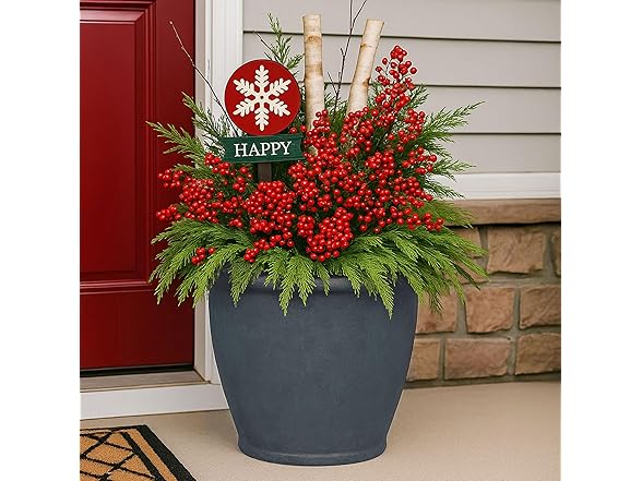 Sunnydaze 20-Inch Anjelica Large Plastic Pot