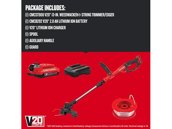 CRAFTSMAN CMCST900D1 V20 Cordless 13-in. WEEDWACKER