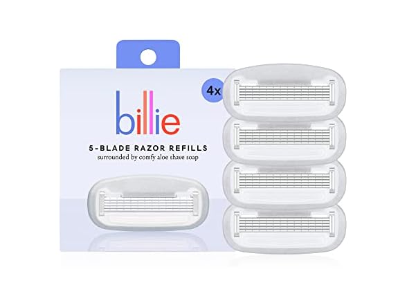 Billie Women’s Razor Refill Blades – 4 Count (Pack of 1)