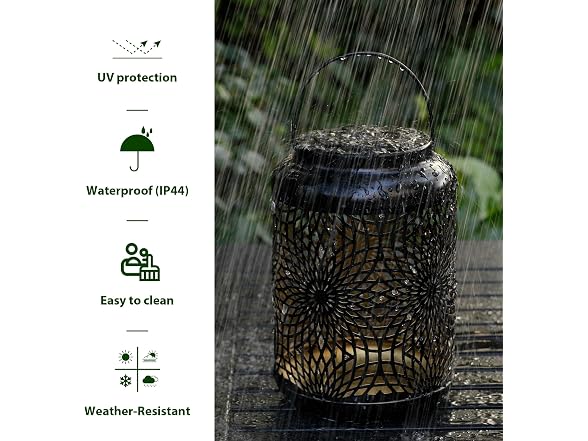 Solar Lantern Outdoor Solar Powered Hanging Lantern