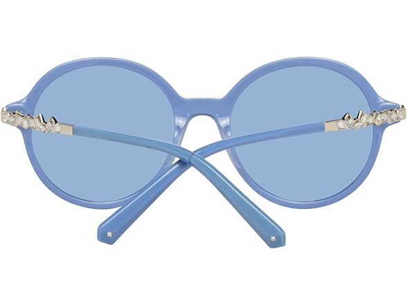Swarovski Blue Round Ladies Sunglasses SK0264 53