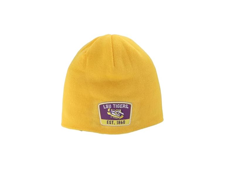 ZHATS Standard NCAA Officially Licensed Beanie Edge Patch Switchback ,LSU Tigers