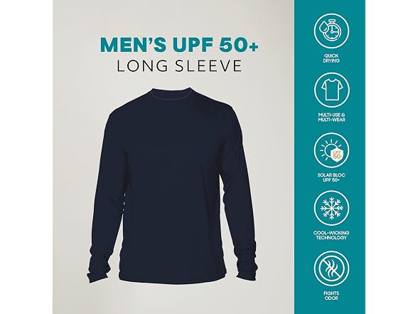 Vapor Apparel Men (L) Outdoor UPF 50+ Long T-Shirt