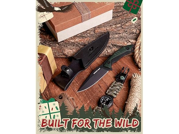 Mossy Oak 9.5" Hunting Knife with Sheath
