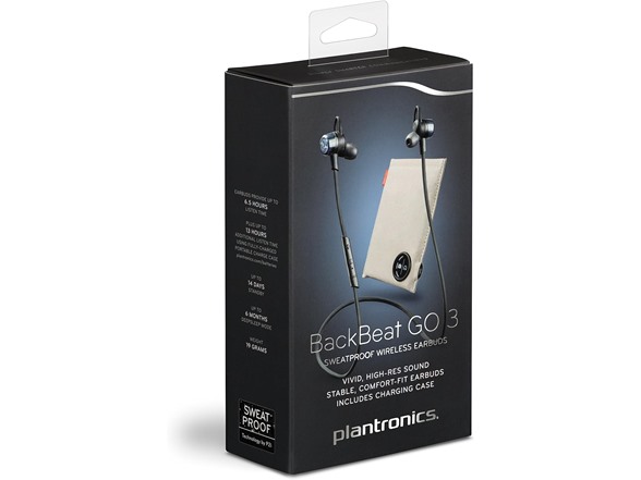 (NEW) Plantronics BackBeat GO 3 Wireless Bluetooth Earphones