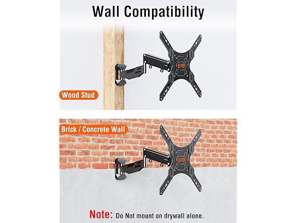 ELIVED Height Adjustable TV Mount | 23-55In