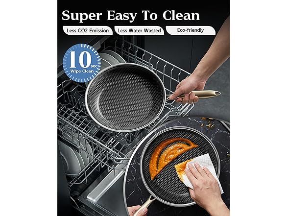 XBM Stainless Steel Nonstick Frying Pan