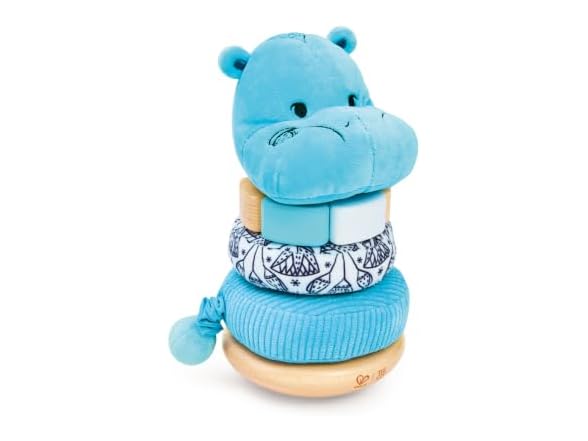 Hape x The Met William the Hippo Baby Stacke