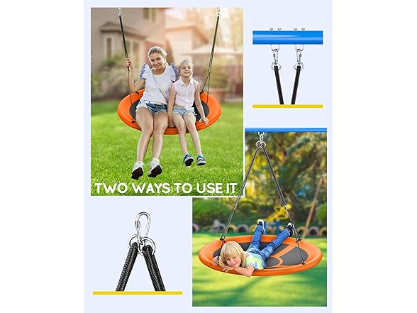 Everyfun 43" Saucer Tree Swing for Kids Adult