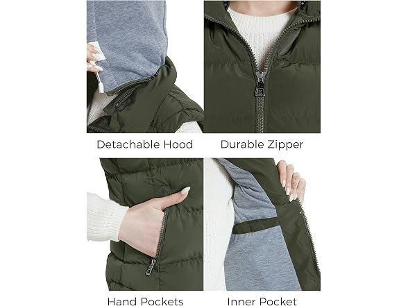 Zshow Women (M) Quilted Winter Puffer Vest