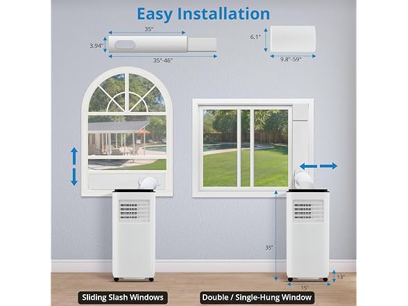 GarveeLife 10,000 BTU Portable AC Up to 450 Sq.Ft