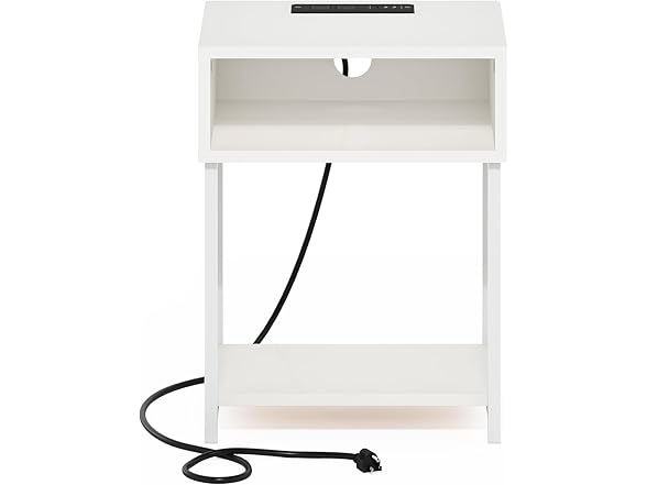 Furinno Moretti Side Table, 3-Tier End Table