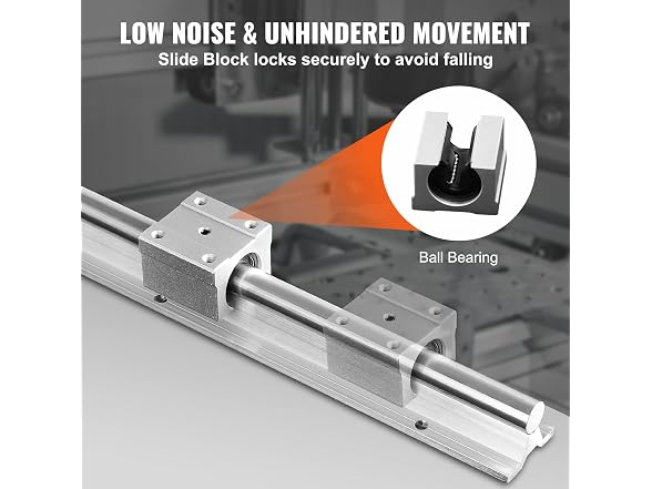 Linear Guide Rail Set, SBR16 2000mm, 2 PCS 78.7 in/2000 mm
