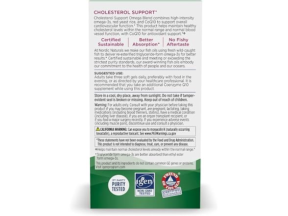 Nordic Naturals Cholesterol Support