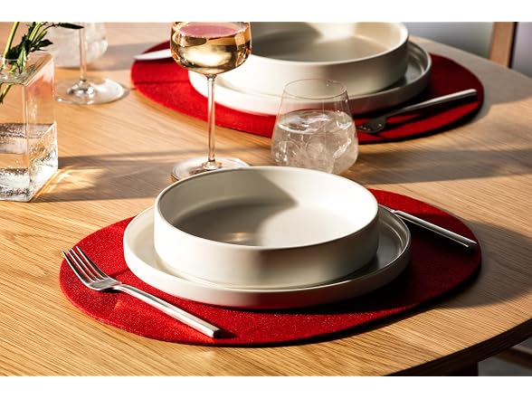 Fortessa Loft Felt Placemat, (Set of 4), Cherry