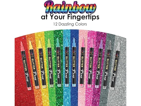chodoe Glitter Gel Pens Extra-Fine Tip