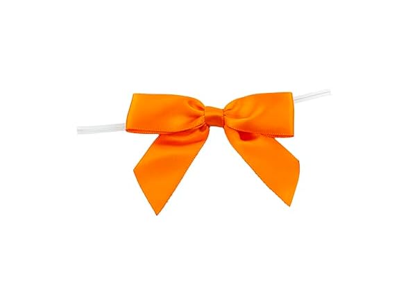 Reliant Ribbon 5170-05805-3X2 Satin Twist Tie Bows
