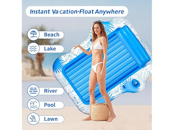 JIANYHW Inflatable Float lounge